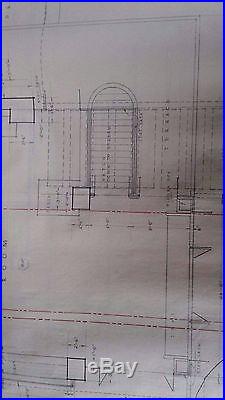 Frank Lloyd Wright Original Drawing Falling Water 1935 Sheet 2 First Floor Plan