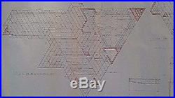 Frank Lloyd Wright Original Drawing Hex House Draft Sheet 4 Framing Plan