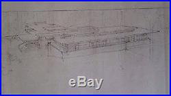 Frank Lloyd Wright Original Drawing House For Mr & Mrs J B Christie N J