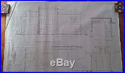 Frank Lloyd Wright Original Drawing Usonian House For Museum Of Modern Art