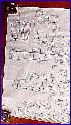 Frank Lloyd Wright Original Drawing Usonian House For Museum Of Modern Art P 1