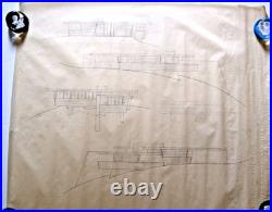 Frank Lloyd Wright Original Pencil Draft Drawing Arizona Desert Home Not Signed