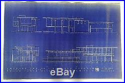 Frank Lloyd Wright Original Working Blueprint Of Ben Rebhuhn House Fort Myers N2