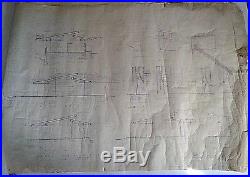 Frank Lloyd Wright Original Working Blueprint Of The Wilson Shelton House N Y N5