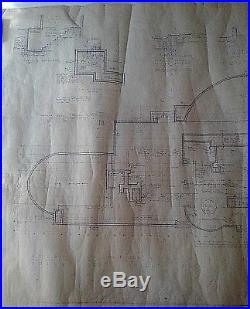 Frank Lloyd Wright Original Working Blueprint Of The Wilson Shelton House N York