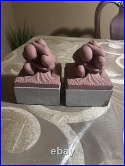 Frank Lloyd Wright Pair Boulder Figurine Paperweights
