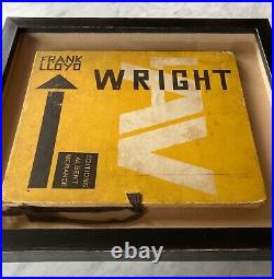 Frank Lloyd Wright. Paris Editions Albert Morance. C. 1930. Rare book. Framed