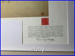 Frank Lloyd Wright'Pavilion for Leesburg Floating Gardens' Pencil & Color