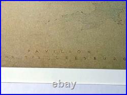 Frank Lloyd Wright'Pavilion for Leesburg Floating Gardens' Pencil & Color