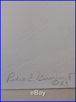 Frank Lloyd Wright Pedro E. Guerrero Original Photograph, Hand signed, COA