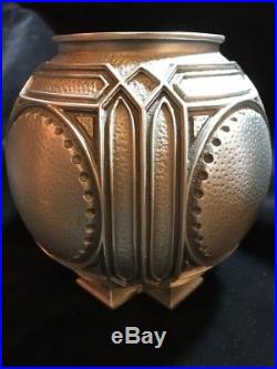 Frank Lloyd Wright Pewter Urn Vase Geometric Numbered Retired Arts Crafts