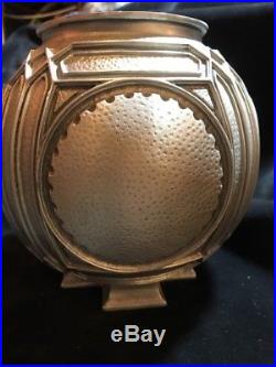 Frank Lloyd Wright Pewter Urn Vase Geometric Numbered Retired Arts Crafts