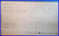 Frank Lloyd Wright Plans For Malcom Willey Residence, Scheme Ii, 1938