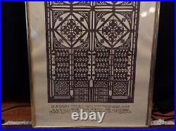 Frank Lloyd Wright Poster 1980 rare ceiling grill from oak park home