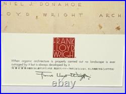 Frank Lloyd Wright Poster The Donahoe Triptych Project 1959 Organic Architecture