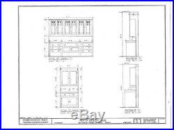 Frank Lloyd Wright Prairie House, architectural plans