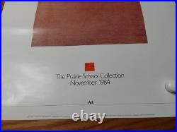 Frank Lloyd Wright Prairie School Collection 1984 Poster Milwaukee Art Museum