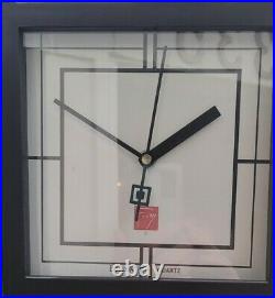 Frank Lloyd Wright Prairie Style 6 1/2' High Metal mission Boulva Floor Clock
