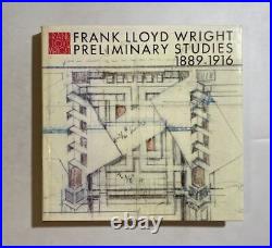 Frank Lloyd Wright Preliminary Studies 1886-1916 Vol. 9 Monograph Photo Book