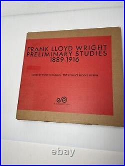 Frank Lloyd Wright Preliminary Studies 1889-1916 / VOL. 9 FOLIO HBDJ ILLUSTRATED