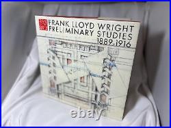 Frank Lloyd Wright Preliminary Studies Book 1889-1916, First Edition Hardcover