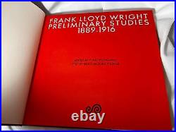 Frank Lloyd Wright Preliminary Studies Book 1889-1916, First Edition Hardcover