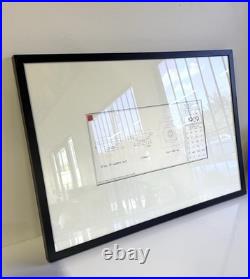 Frank Lloyd Wright Print Robie House Garden Vase Technical Drawing 1997