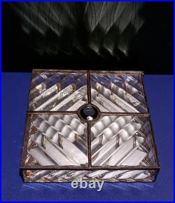 Frank Lloyd Wright Prism Prismatic Glass Jewelry Box, Candy Dish
