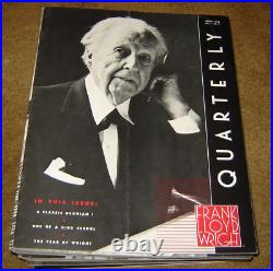 Frank Lloyd Wright Quarterly 31 Issues includes Volume 1 #1 thru Volume 9 #4