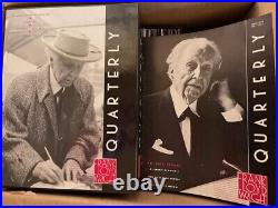 Frank Lloyd Wright Quarterly Vol 1/1-Vol 25/3 Complete VG+ 100 Copies 1990-2013