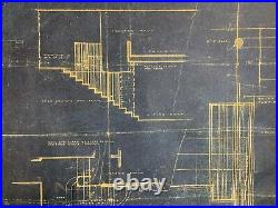 Frank Lloyd Wright. RARE. Architectural Vintage Colored Print. 1936.46.5 x 24 inch