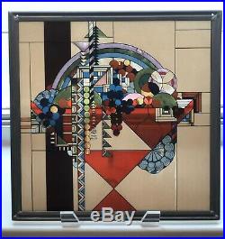Frank Lloyd Wright Rare May Basket Vintage Stained Glass