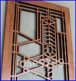 Frank Lloyd Wright Robie House 2 Wood Art Element Wall Panel Cherry NIB