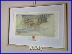 Frank Lloyd Wright SEACLIFF Project Poster Framed Signed Architecture Art Print