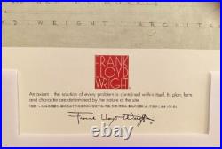 Frank Lloyd Wright SEACLIFF Project Poster Framed Signed Architecture Art Print