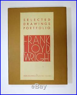 Frank Lloyd Wright / SELECTED DRAWINGS PORTFOLIO Volume I Introduction by 1st ed