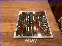 Frank Lloyd Wright Saguaro Forms Stained Art Glass Sun Catcher Panel