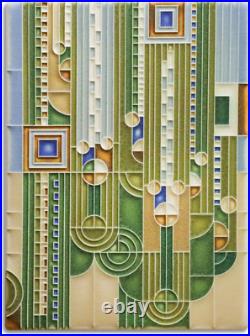 Frank Lloyd Wright Saguaro (Green) 6? ×8? Decorative Tile