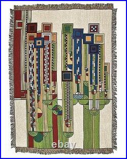 Frank Lloyd Wright Saguaro Tapestry Throw