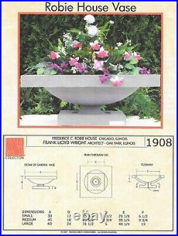 Frank Lloyd Wright Sandstone Robie House Vase Outdoor Garden Planter