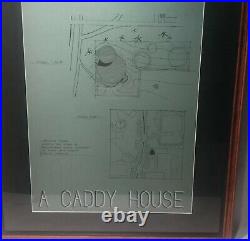 Frank Lloyd Wright School 1950-60s Architectural Drawing A Caddy House