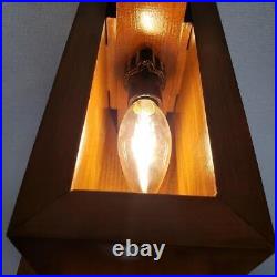 Frank Lloyd Wright Sconce Lamp TALIESIN 2 walnut LED Reproduct for Japan New