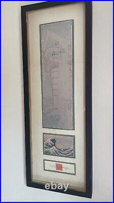 Frank Lloyd Wright'Seacliff' Framed Lithograph Print 1995 Phoenix Art Expo