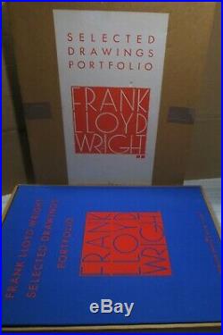 Frank Lloyd Wright Selected Drawings Portfolio, 1977 Vol 1, Orig Box #346/500