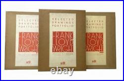 Frank Lloyd Wright Selected Drawings Portfolio 1982 3 Set