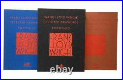 Frank Lloyd Wright Selected Drawings Portfolio 1982 3 Set