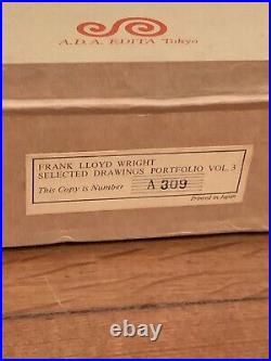 Frank Lloyd Wright Selected Drawings Portfolio, 1982 VOL 3, ORIG BOX A309 RARE