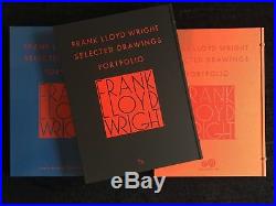 Frank Lloyd Wright Selected Drawings Portfolio 3 Volume Set