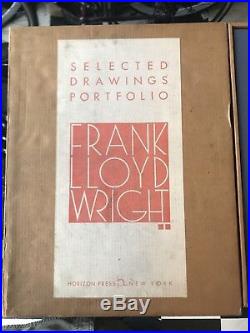 Frank Lloyd Wright Selected Drawings Portfolio Vol 1 2 3 1977-1982 All 3 In Box