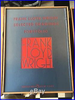 Frank Lloyd Wright Selected Drawings Portfolio Vol 1 2 3 1977-1982 All 3 In Box